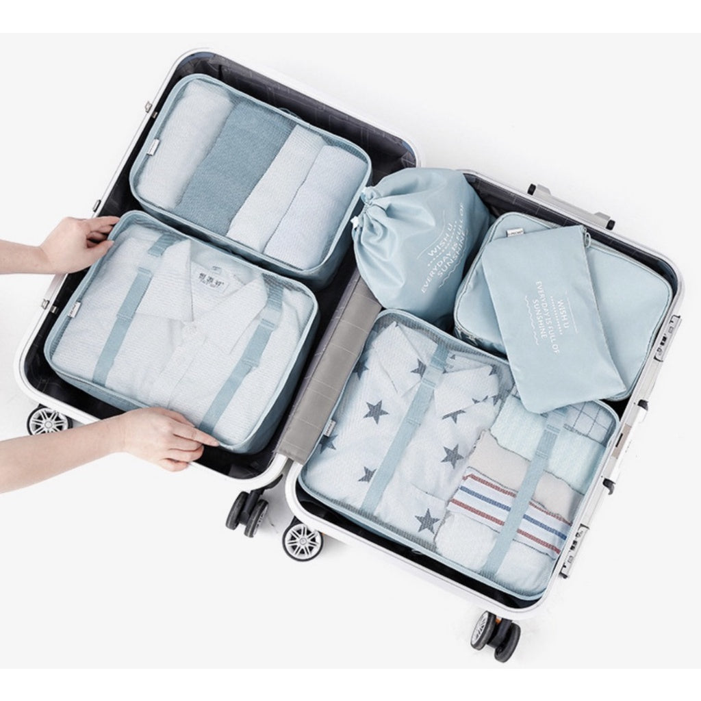 ❤️New Version 7-in-1 Travel Organiser Waterproof Luggage Organiser Travel Pouch with Belt❤️SG Seller❤️